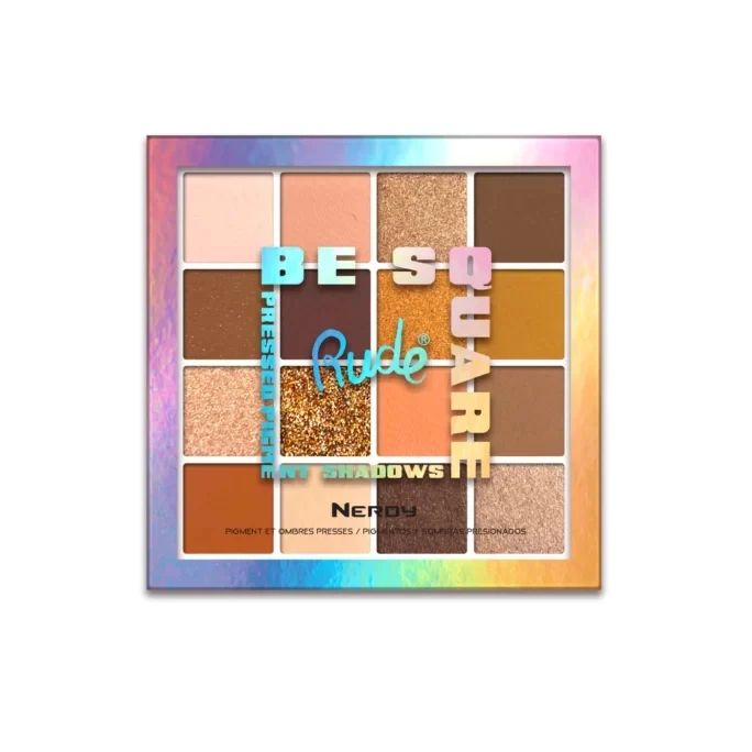 Be Square pressed pigment shadows Nerdy by Rude Cosmetics