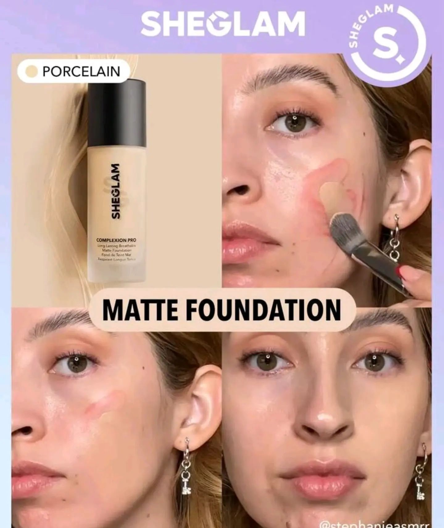 Complexion Pro Matte Foundation Porcelain by SHEGLAM