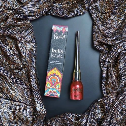 Hella Metalic Eyeliner Garnet by Rude