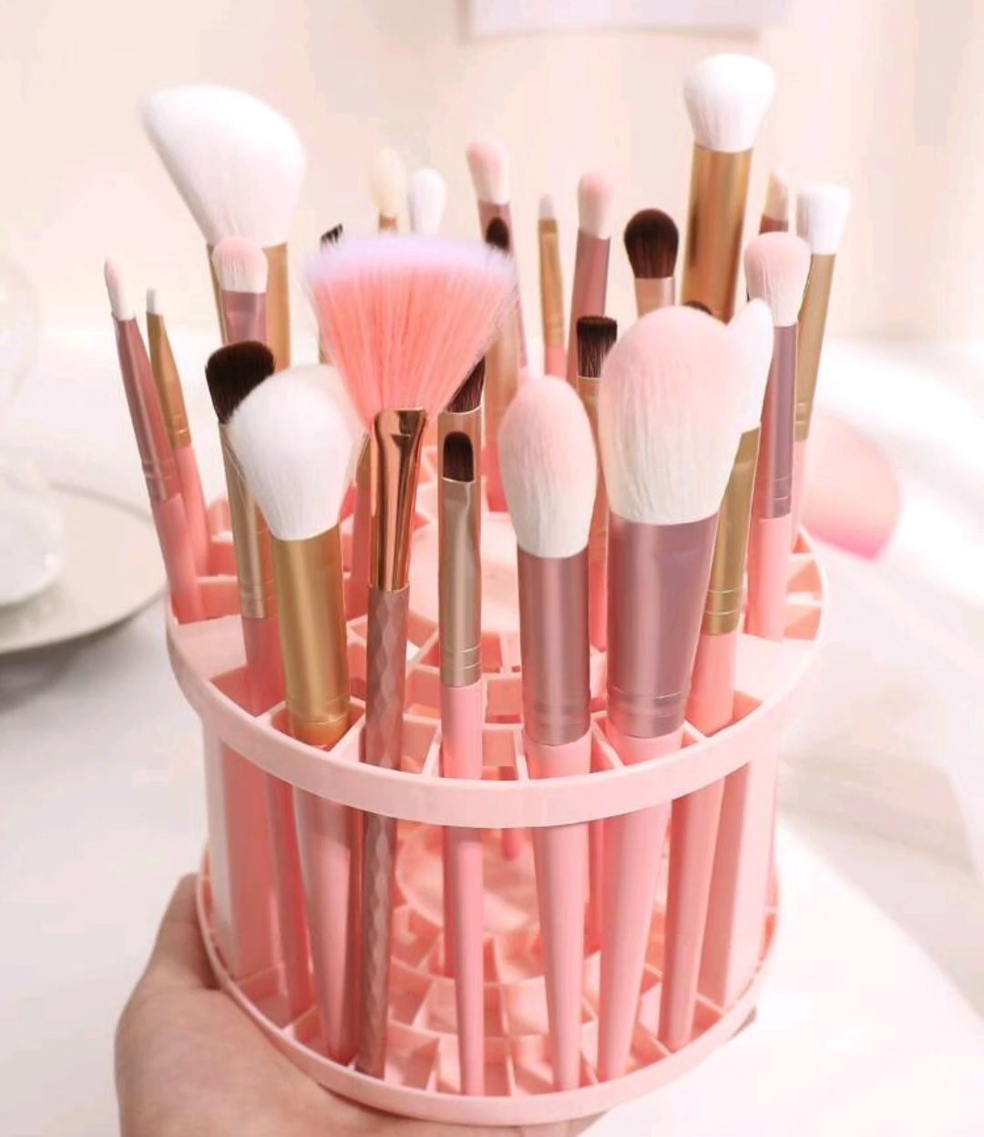 Organizador de brochas Rosado