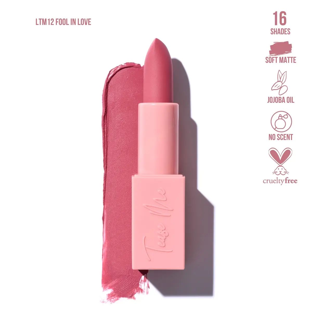 Tease Me Lipstick LTM12 Fool in Love by Beauty Creations